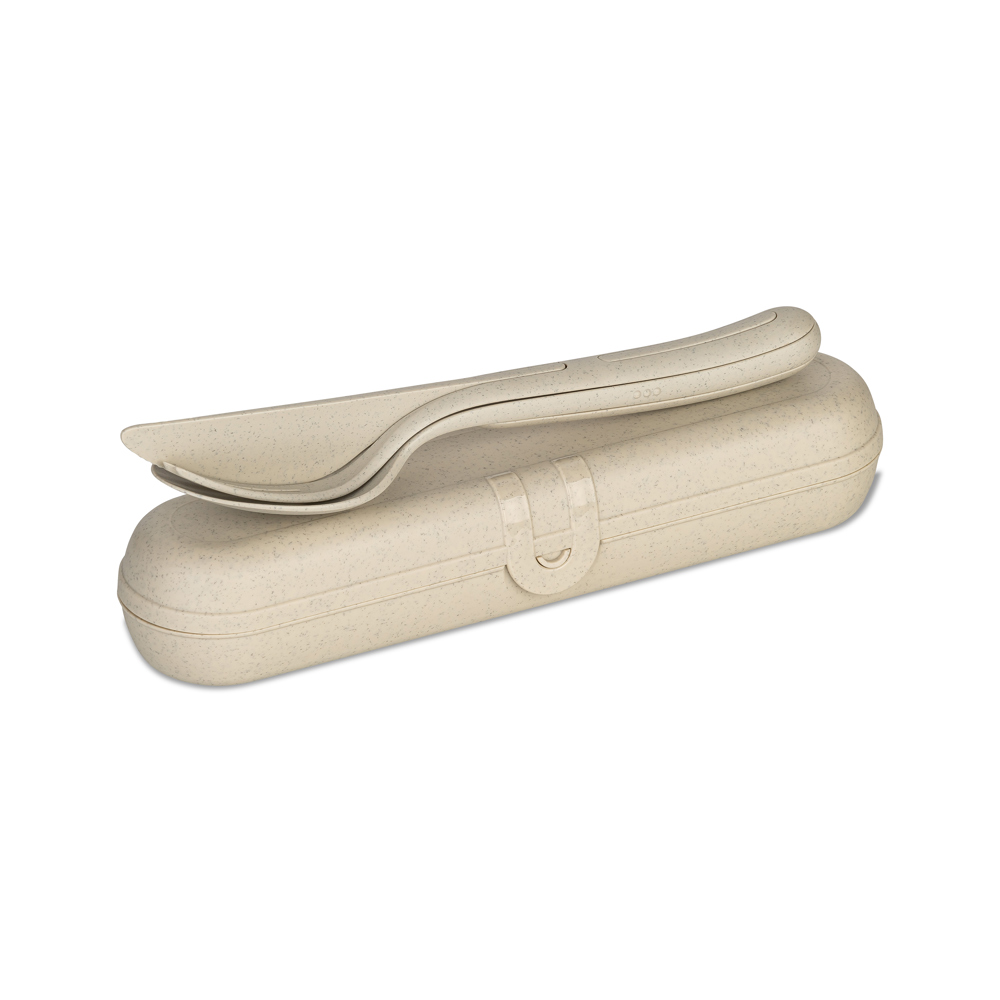 Koziol KLIKK READY Besteck Etui + Besteckset