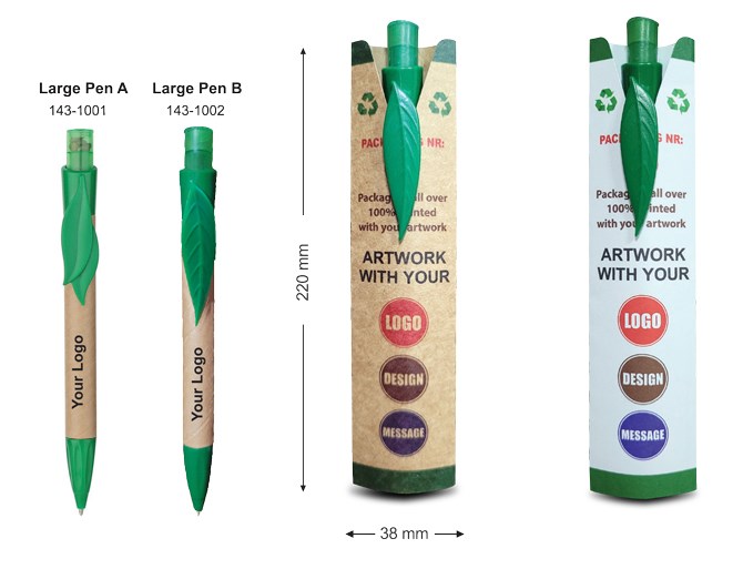 Nachhaltiger Plant-a-Tree Mini-Stift mit Samenkapsel – Inklusive bedruckter Präsentationskarte